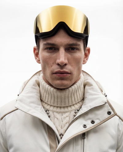 Eclipse Gold - Reflective Ski Goggles