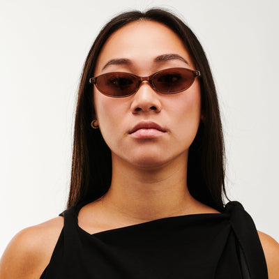 Aurea - Brown Cream Premium Sunglasses for Women