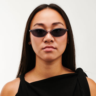 Aurea - Metal Blue Premium Sunglasses for Women