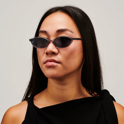 Aurea - Metal Blue Premium Sunglasses for Women