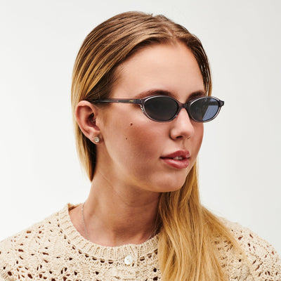 Aurea - Metal Blue Premium Sunglasses for Women