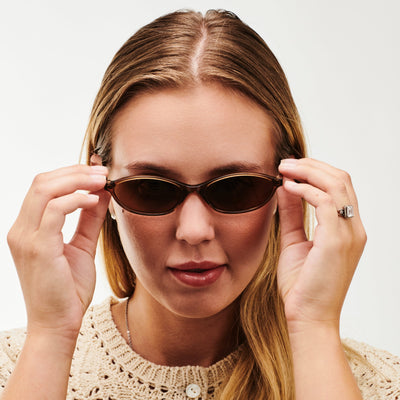 Aurea - Brown Cream Premium Sunglasses for Women